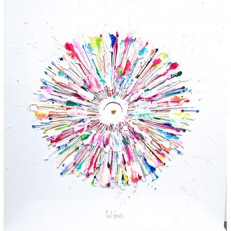 "tout donner" 100x100cm