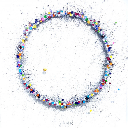 "je lui dois tout" 100x100cm
