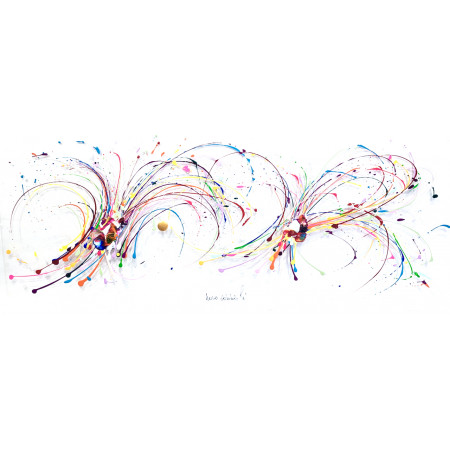 "nous sommes là", 40x100cm