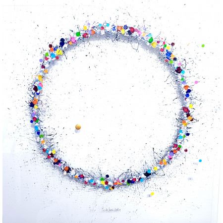 "tu es mon coeur" 100x100cm