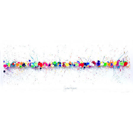 "j'y crois toujours", 40x100cm