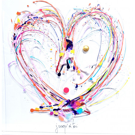 "jusqu'à toi" 50x50cm