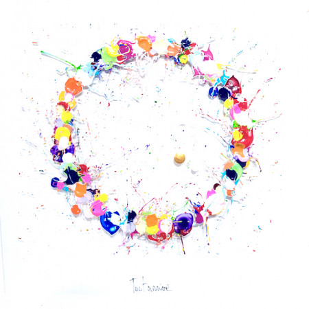 "tout arrive" 50x50cm