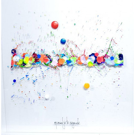 copy of je suis heureux 50x50cm