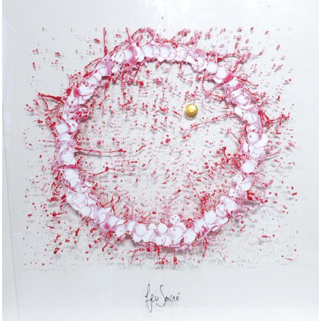 "feu sacré" 50x50cm