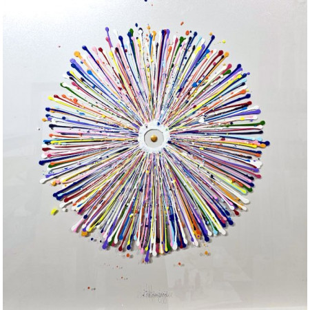 "être en joie" 100x100cm